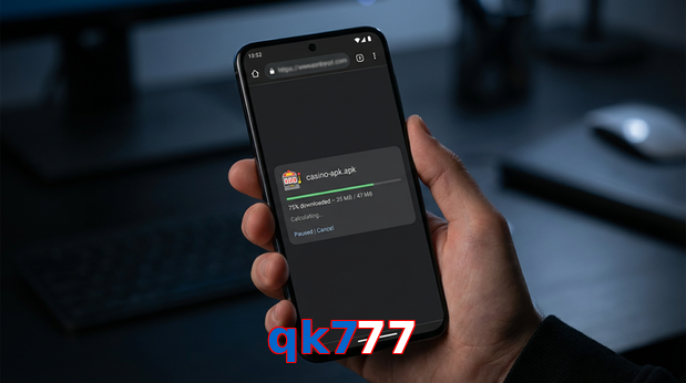 Main screen of Qk777 apk page for PK players